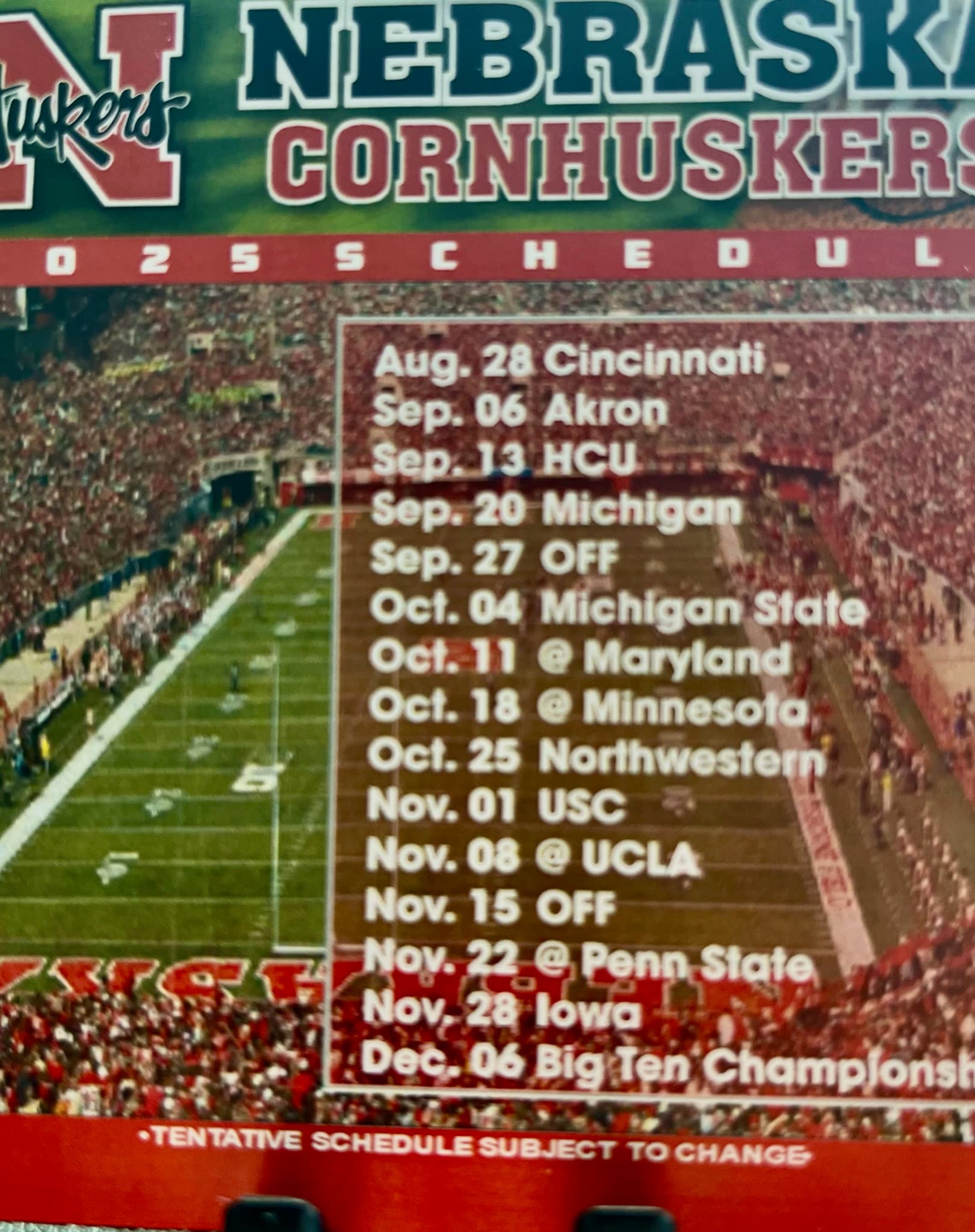 Husker Win Total in 2025