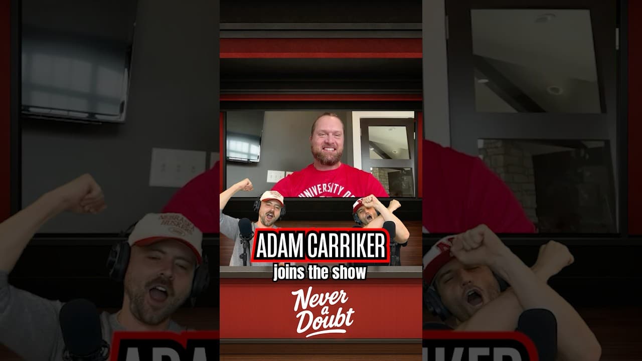 🚨NEW EPISODE feat. Adam Carriker available now! #huskers #nebraska #football #fyp #shorts #promo