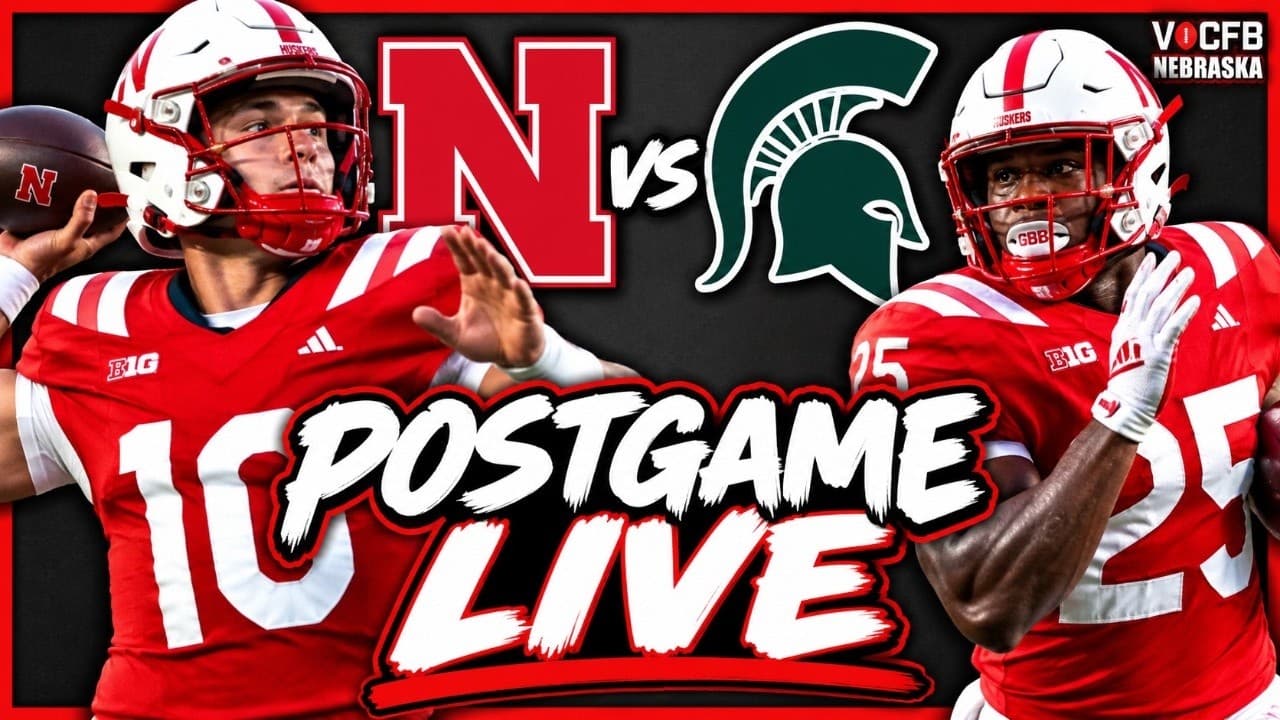 NEBRASKA-Michigan State Postgame LIVE