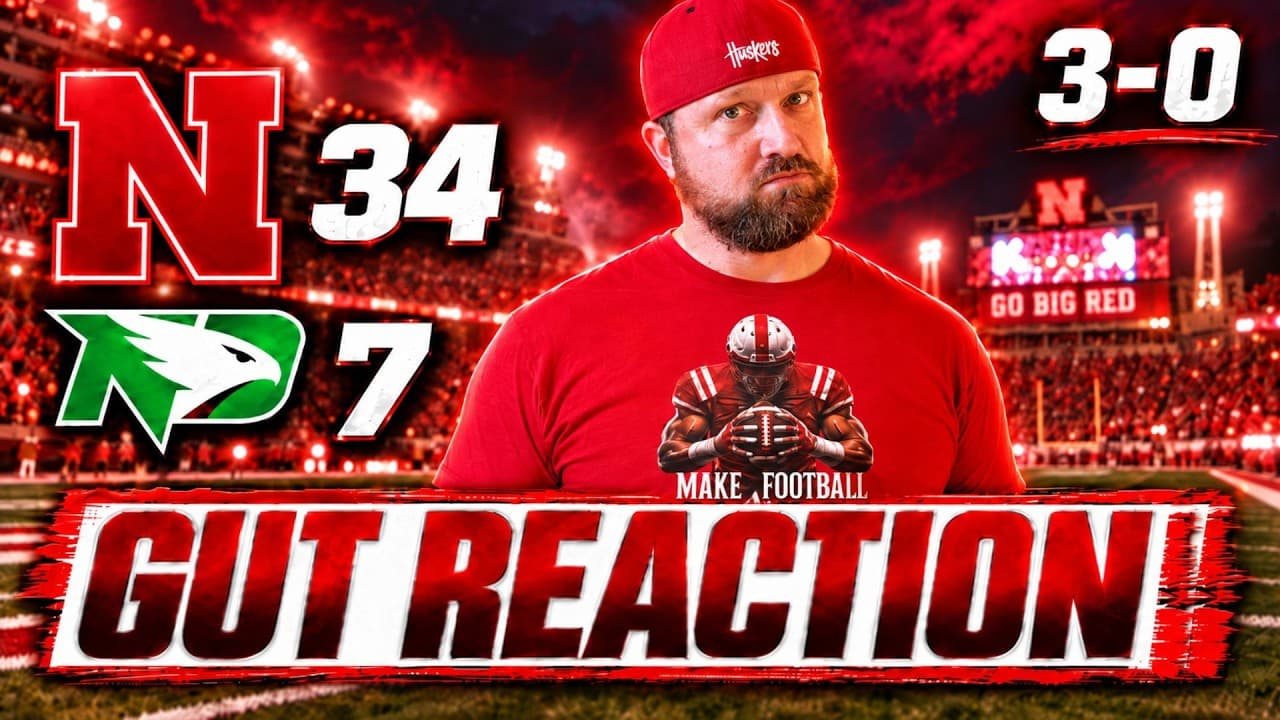 NEBRASKA BEATS NORTH DAKOTA & IS 3-0