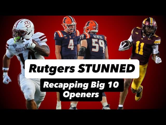 Recapping Big Ten Openers from Thursday Night