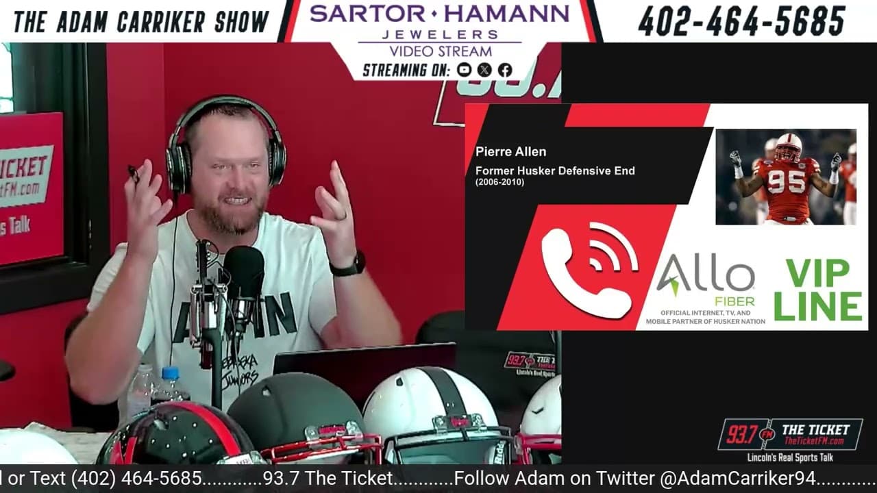 INTERVIEW: Former #Huskers Defensive End Pierre Allen | The Adam Carriker Show