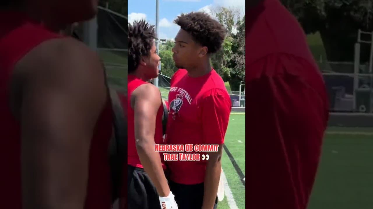 Nebraska QB commit Trae Taylor at the NebPreps 7-on-7 Championships | GBR