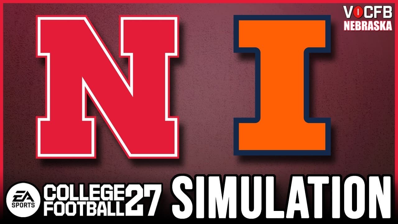Nebraska Week 10 Simulation vs Illinois (College Football 27)