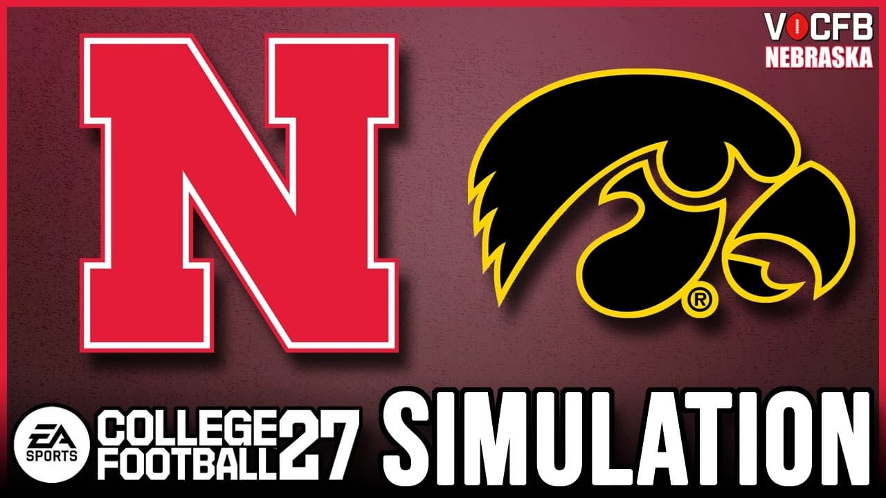 Nebraska Week 13 Simulation vs Iowa (College Football 27)
