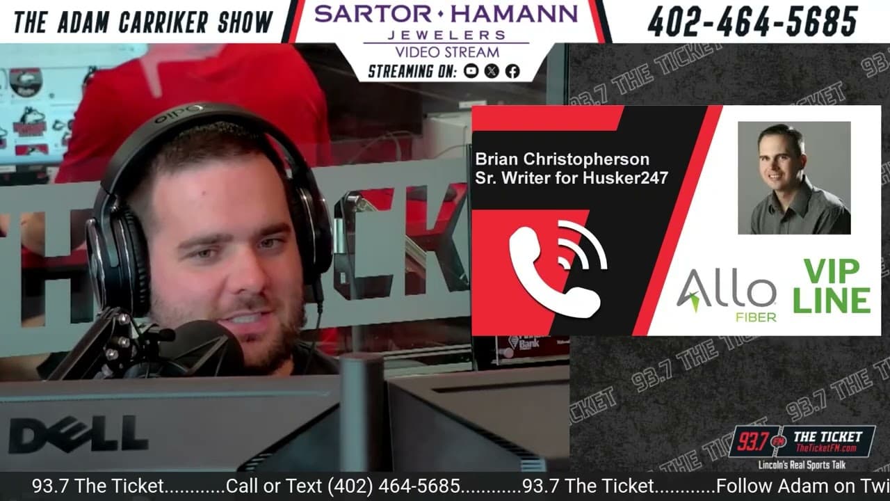 Brian Christopherson Husker24/7 reacts to Nebraska's win over Bowling Green (Adam Carriker Show)