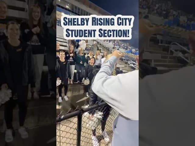 Shelby Rising City High School ‘27 Student Section Takes the Plug-N-Play Chain 🔥⛓️ #NEBPreps