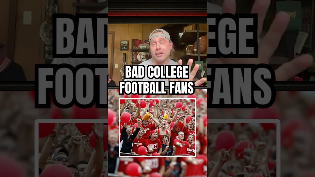 College Football fans can be lunatics sometimes #collegefootball #fans #huskers
