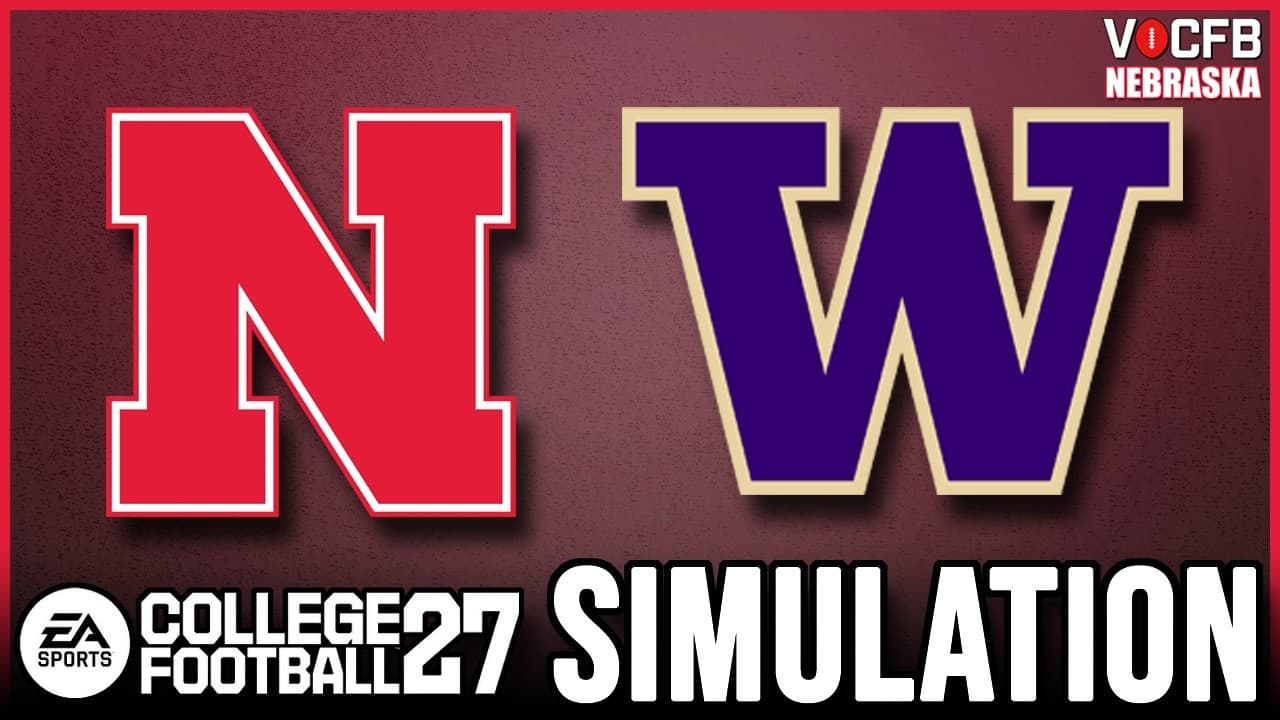 Nebraska Week 9 Simulation vs Washington (College Football 27)