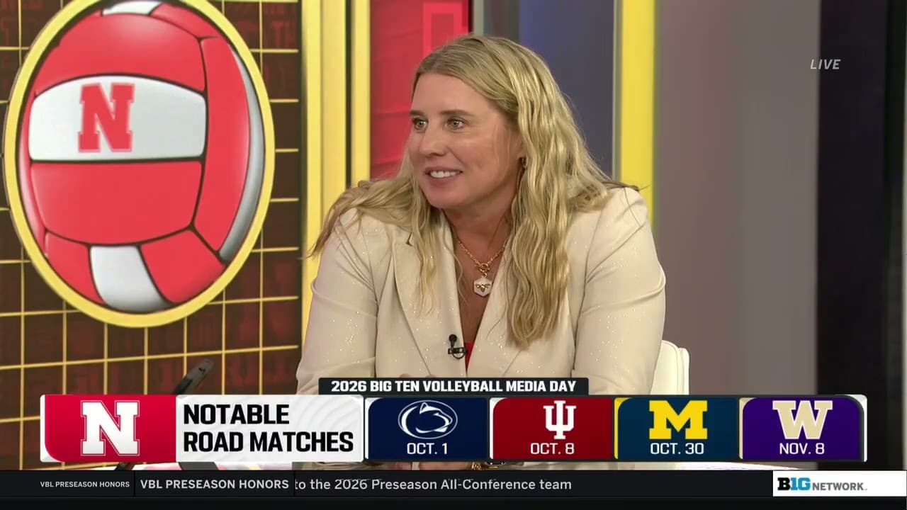 Dani Busboom Kelly Previews the 2026 Nebraska Volleyball Season | Big Ten Volleyball Media Day
