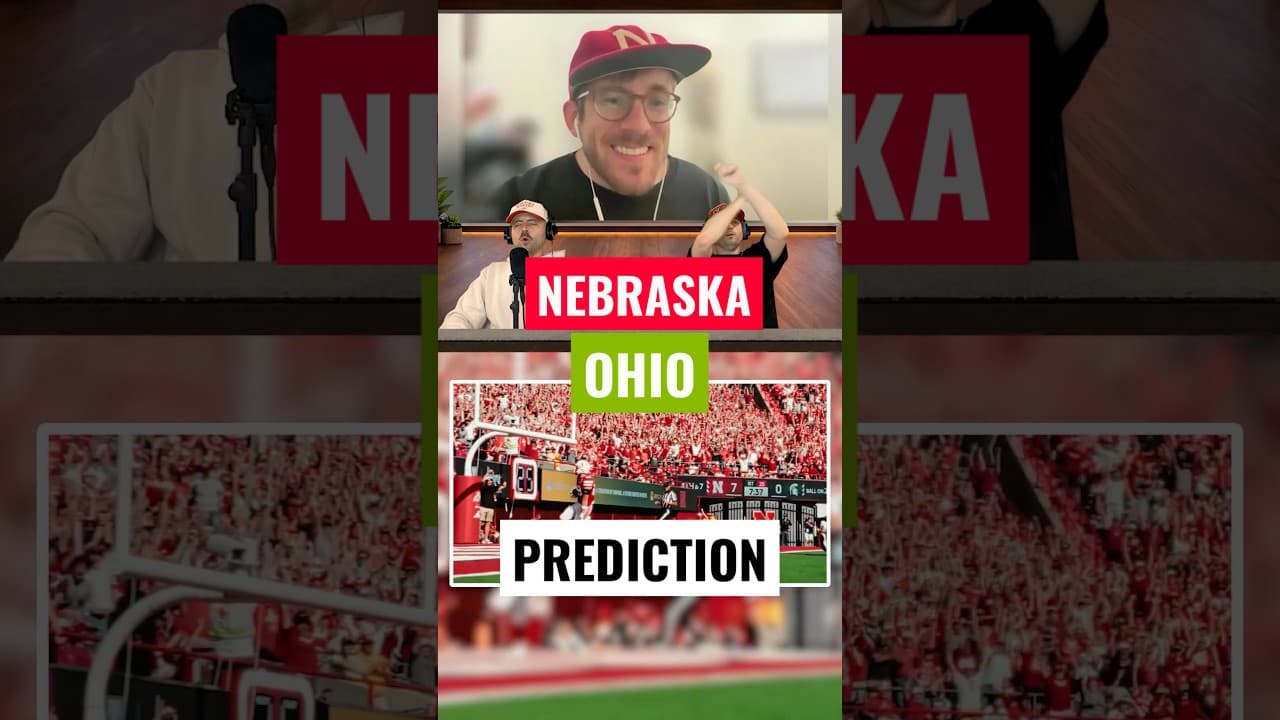 Predicting Nebraska and Ohio #huskers #nebraska #collegefootball #week1 #gbr