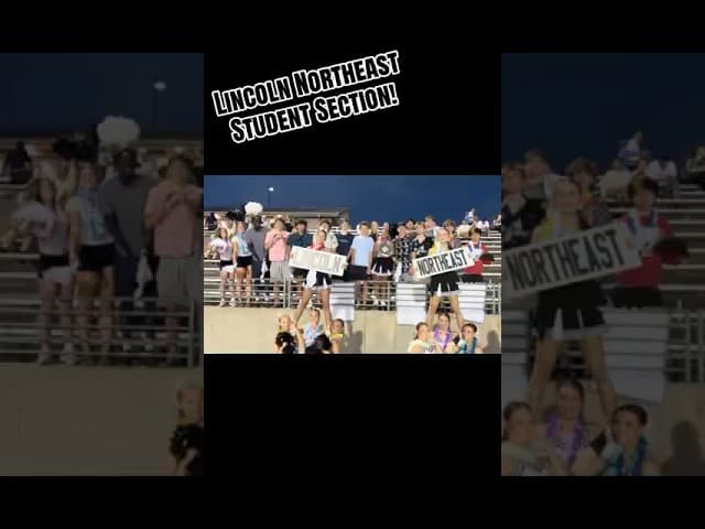 Lincoln Northeast High School ‘27 Student Section Takes the Plug-N-Play Chain 🔥⛓️ | #NEBPreps