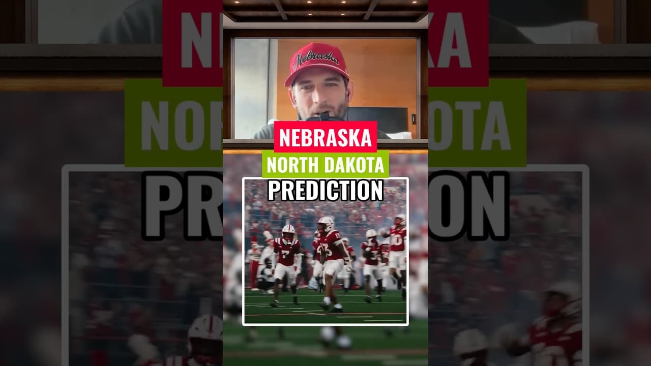 Could North Dakota give Nebraska some trouble tomorrow? #huskers #prediction #collegefootball #gbr