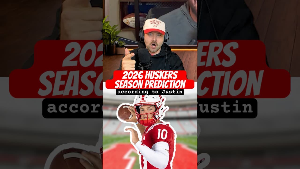 Justin’s prediction. Spot on, right? #shorts #huskers #nebraska #fyp #new
