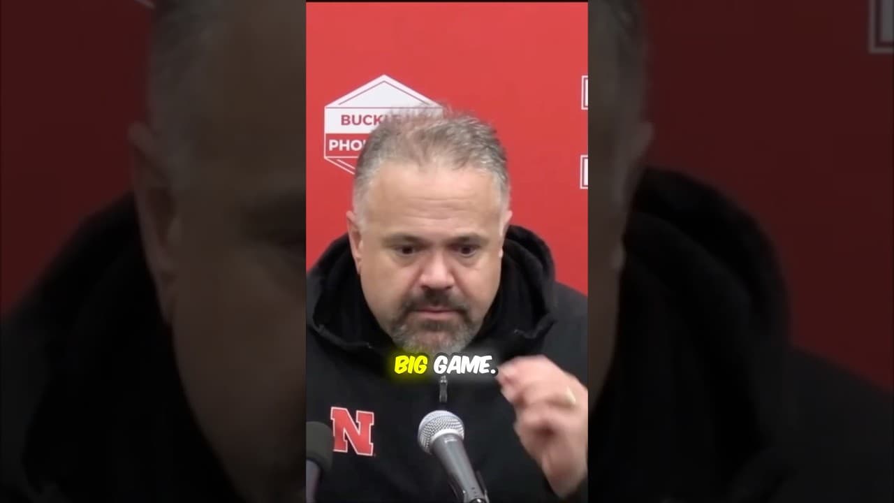 Can Matt Rhule Finally Win A BIG Game In '26  #nebraska #huskers #football