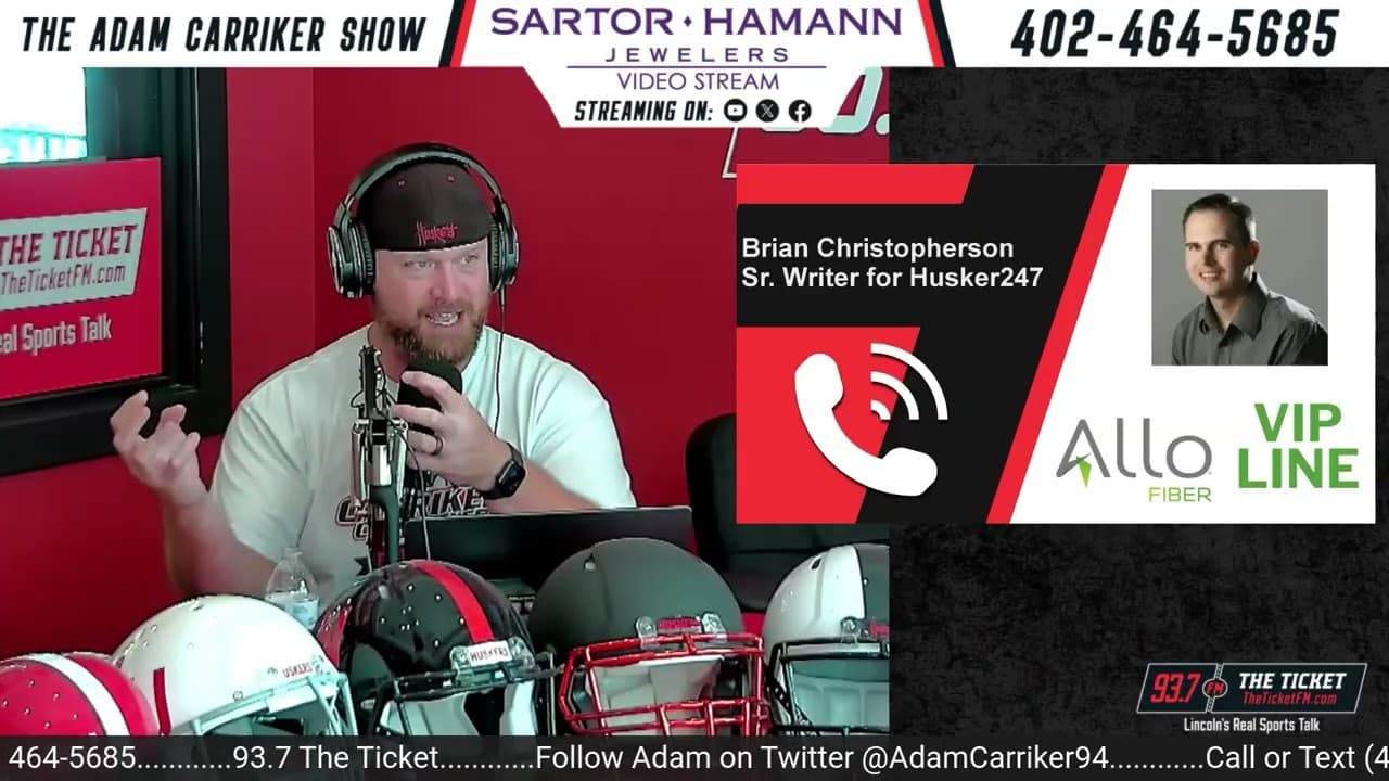 Nebraska Football Update w Brian Christopherson, Sr writer for Husker247.com| The Adam Carriker Show