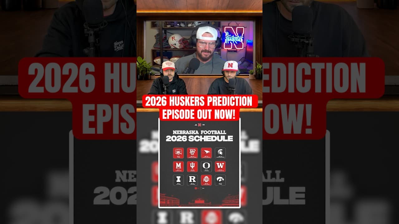 2026 Nebraska Football Prediction episode with Judge Jeremiah Sirles is out NOW #huskers #football