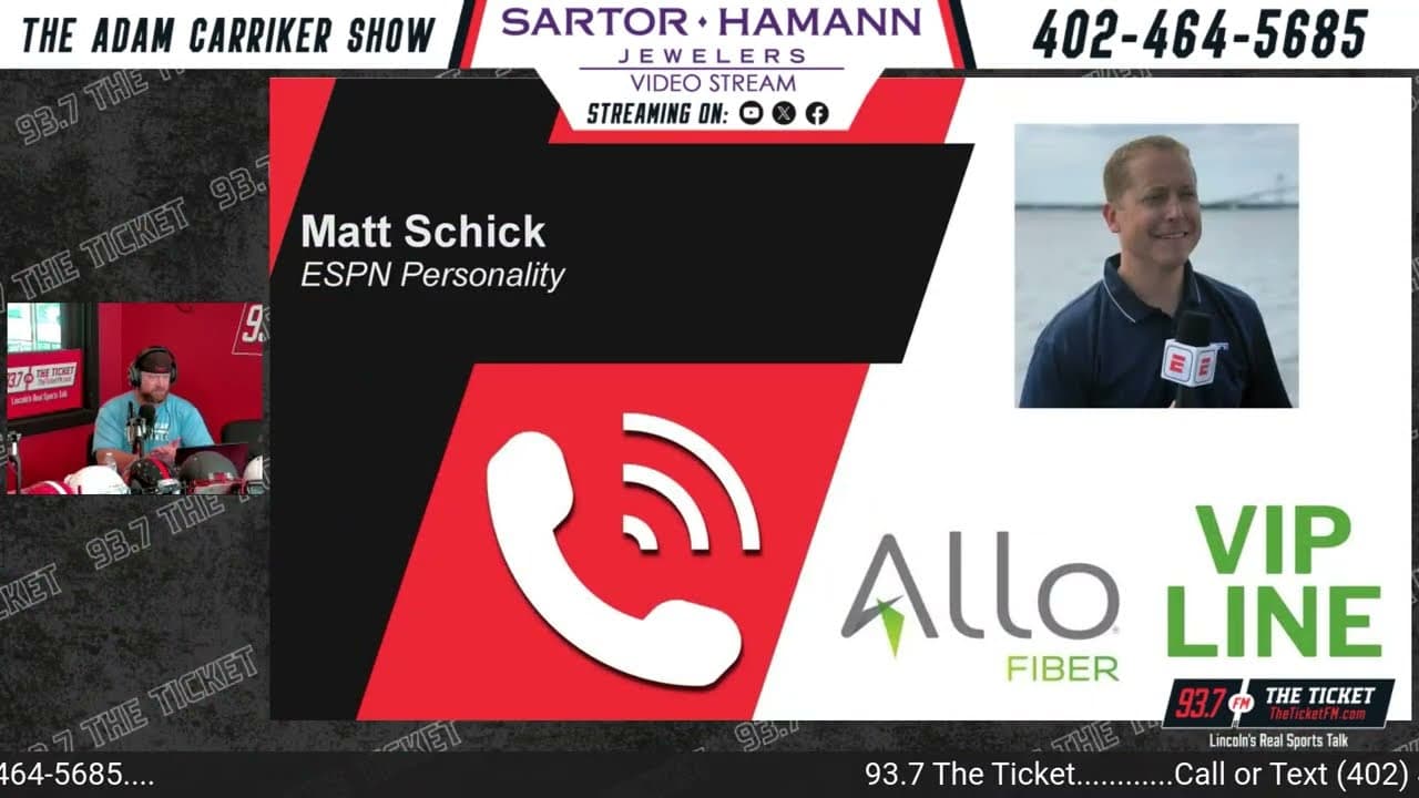 Nebraska Football Expectations Nationally | Matt Schick, ESPN Personality | The Adam Carriker Show