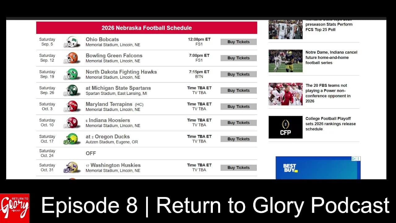 Episode 8 | Husker Schedule Breakdown