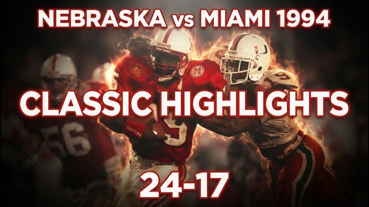1994 NEBRASKA vs MIAMI Orange Bowl Highlights