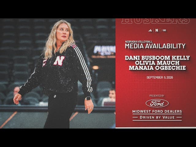 🎙️ Media Availability | Nebraska Volleyball
