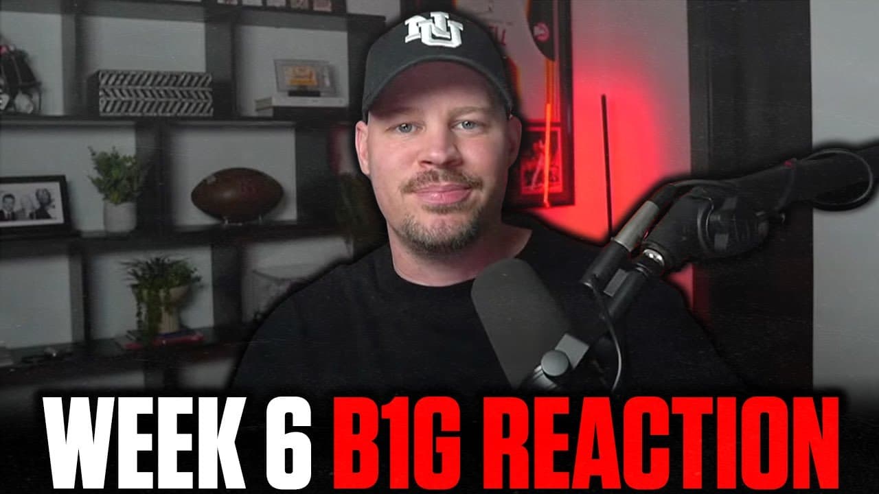 NEBRASKA'S REVISED EXPECTATIONS, BIG TEN TIER LIST & WEEK 6 COLLEGE FOOTBALL REACTION SHOW