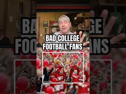 College Football fans can be lunatics sometimes #collegefootball #fans #huskers