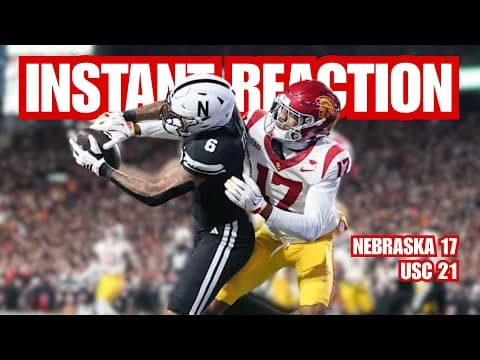 Instant Reaction: Nebraska loses to USC 21-17