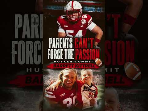 Parents CAN'T Force the Passion 🏈 | '27 Husker Homegrown Commit Barrett Kitrell