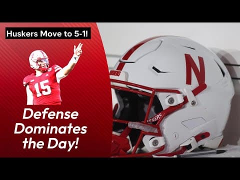 Huskers move to 5-1, show growth in big win over UNDEFEATEDD Rutgers and NFL running back Monangai!!