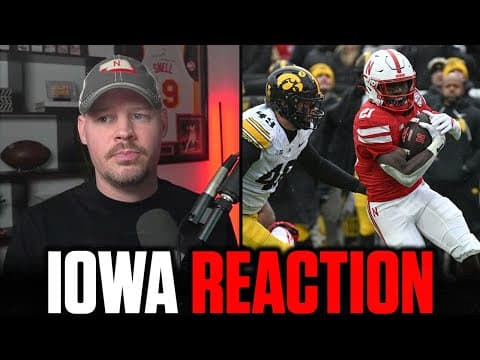 REACTING TO NEBRASKA'S BLOWOUT LOSS TO IOWA & MATT RHULE'S FAILED 3RD YEAR