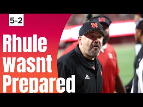 Nebraska HC Matt Rhule said he wasn't expecting to be boat raced by Indiana. Apologizes to Fans