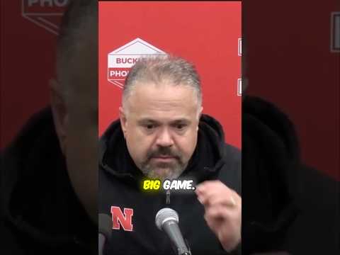 Can Matt Rhule Finally Win A BIG Game In '26  #nebraska #huskers #football