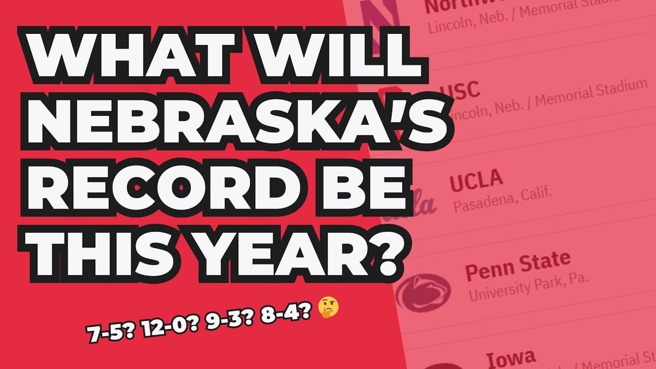 Nebraska football record prediction | Who will be in the CFP?