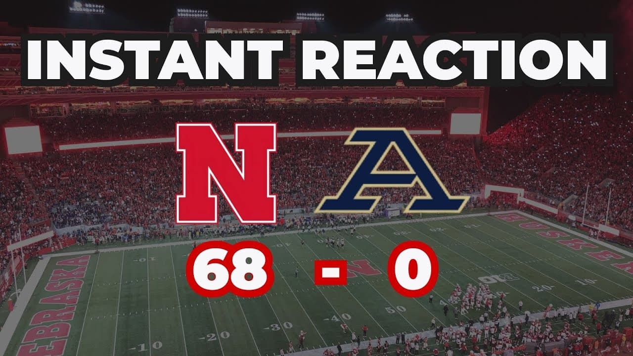 Instant Reaction: Nebraska cruises past Akron 68-0