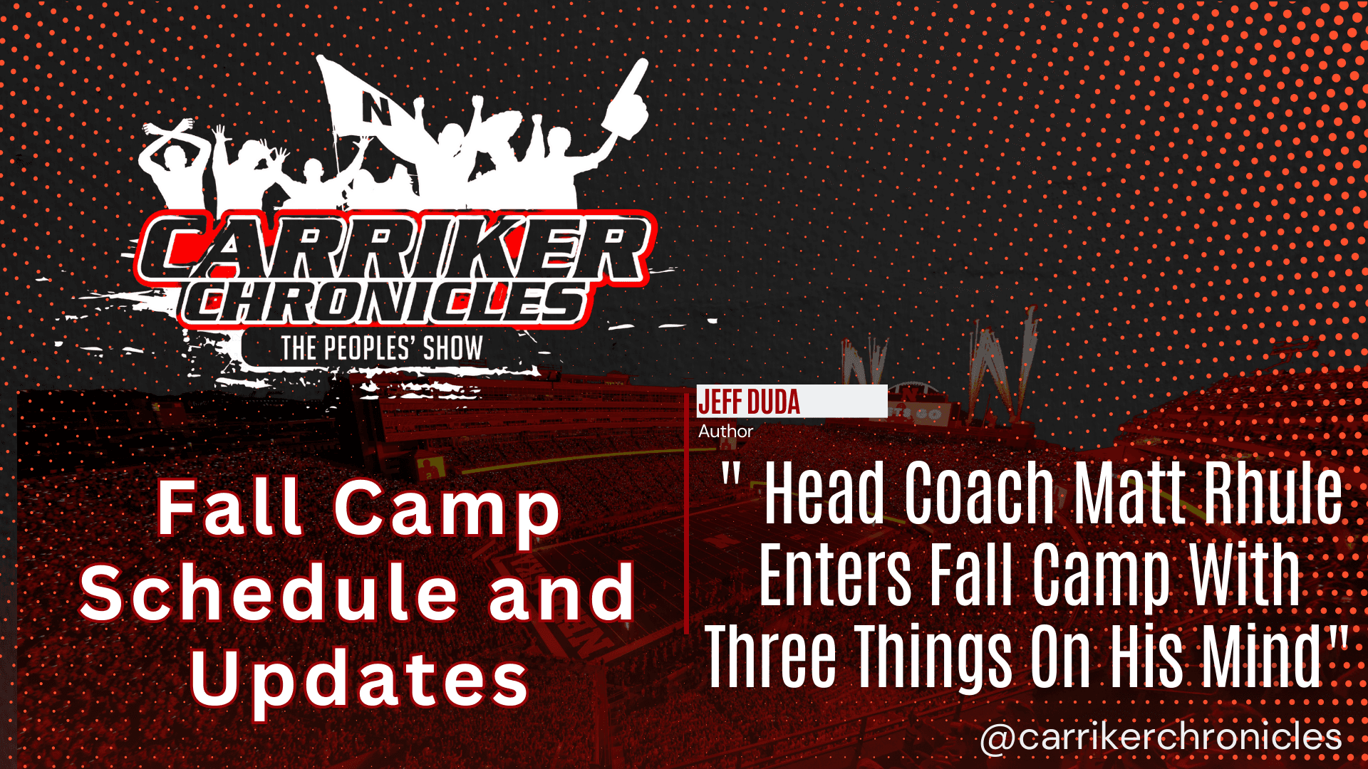 Fall Camp Schedule and Updates