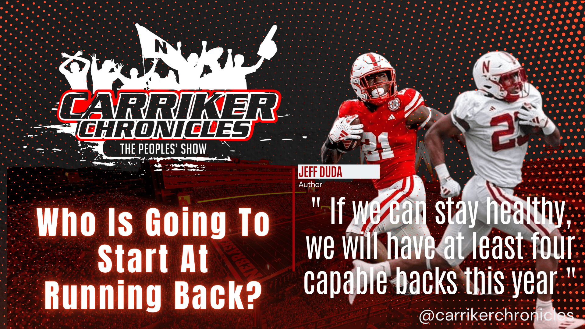 Whose Going To Start At Running Back?