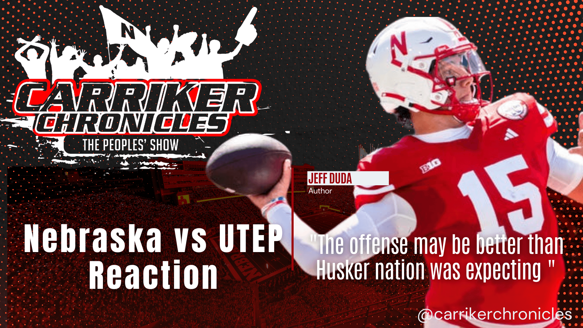 Nebraska vs UTEP Reaction