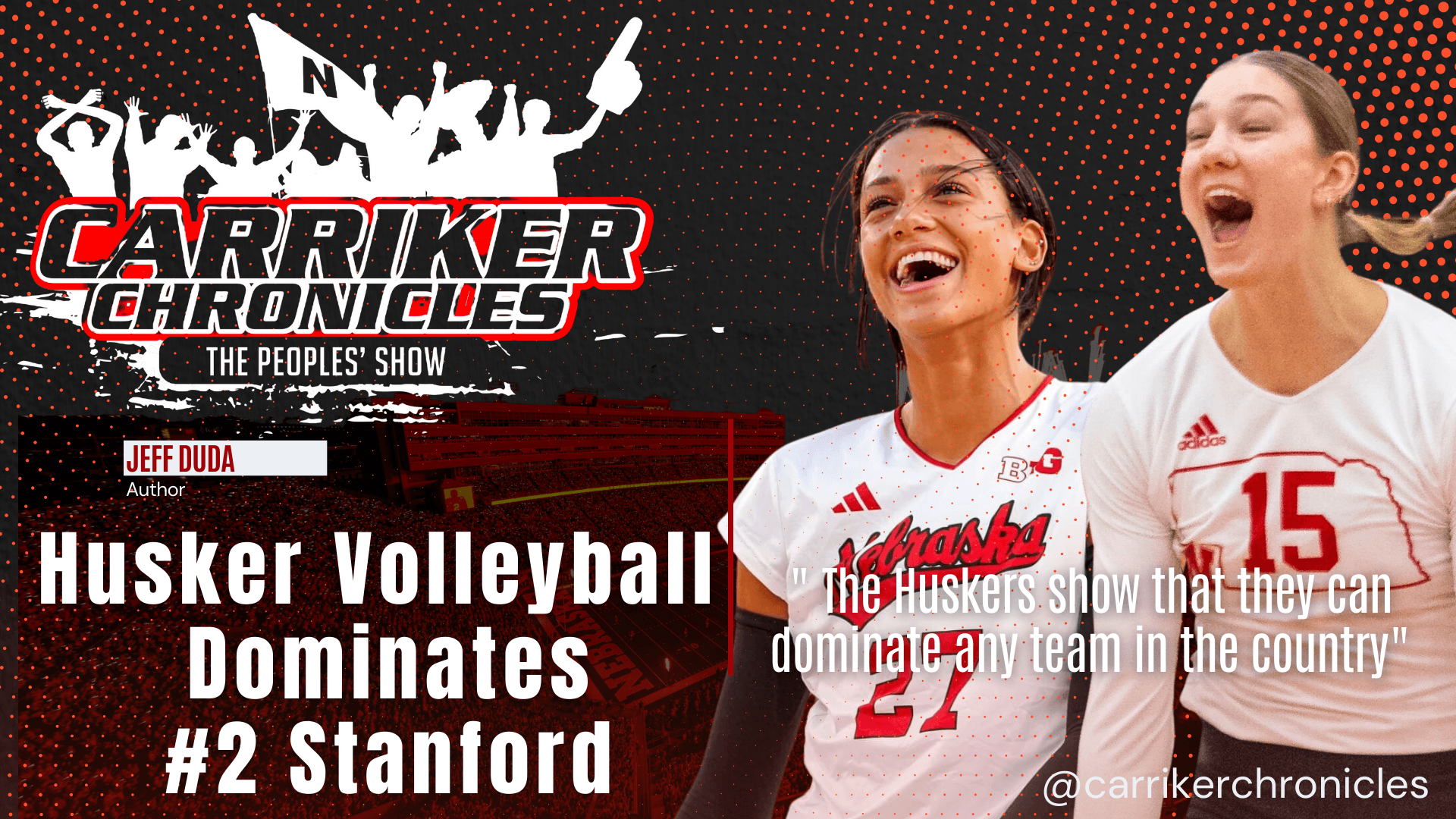Husker Volleyball Dominates #2 Stanford
