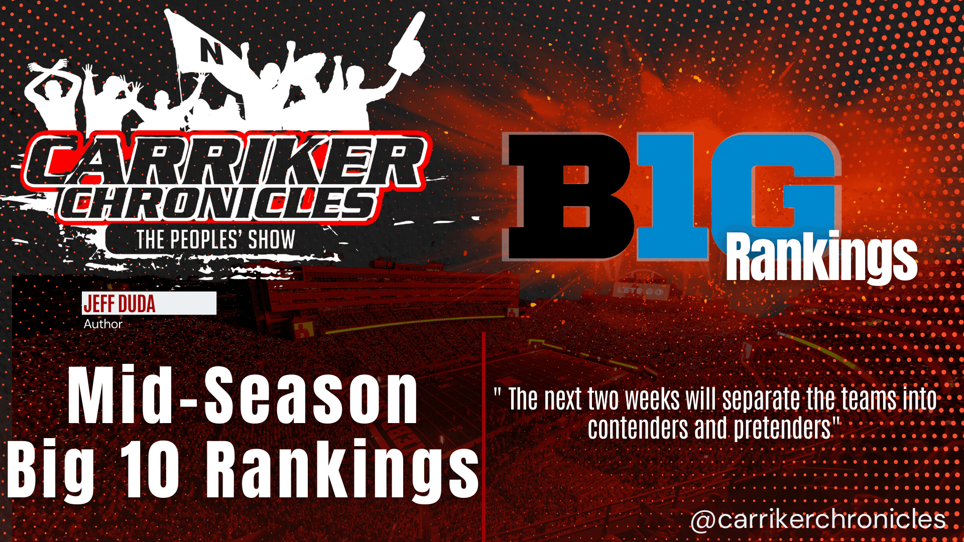 Mid-Season Big 10 Rankings