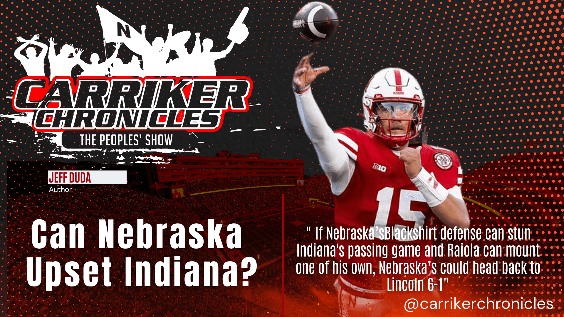 Can Nebraska Upset Indiana