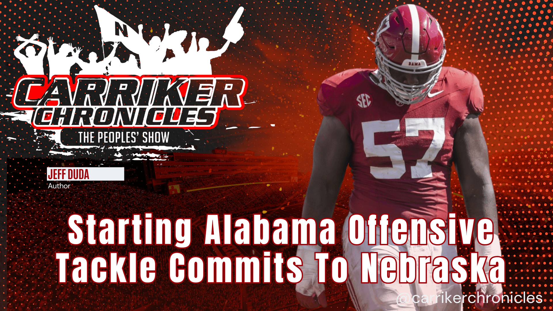 Starting Alabama Offensive Tackle Commits To Nebraska