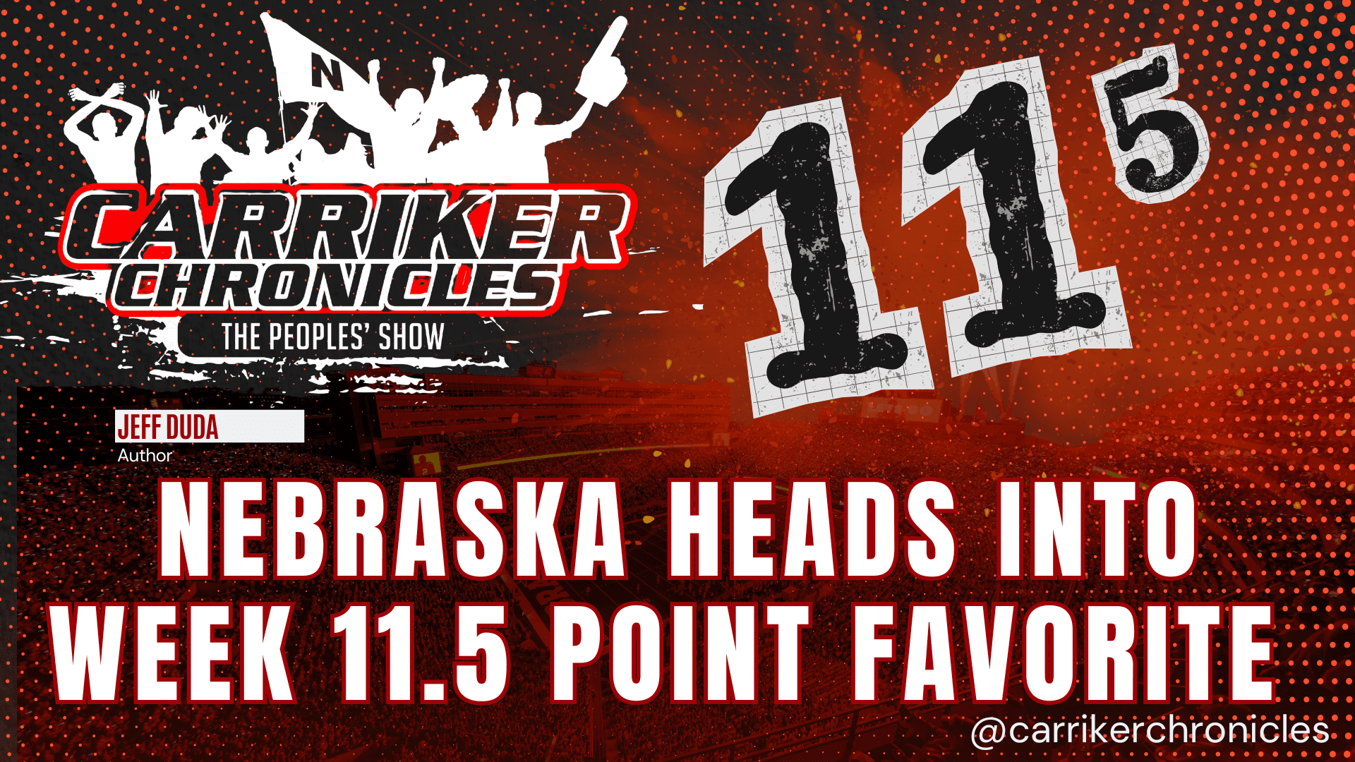 Nebraska Heads Into Game An 11.5 Point Favorite