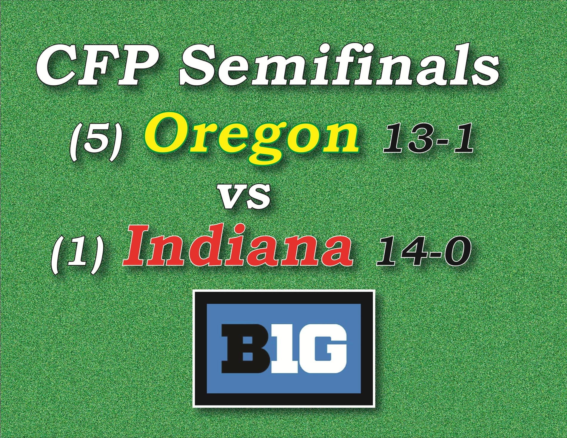 CFP Semifinal – Oregon Ducks vs Indiana Hoosiers