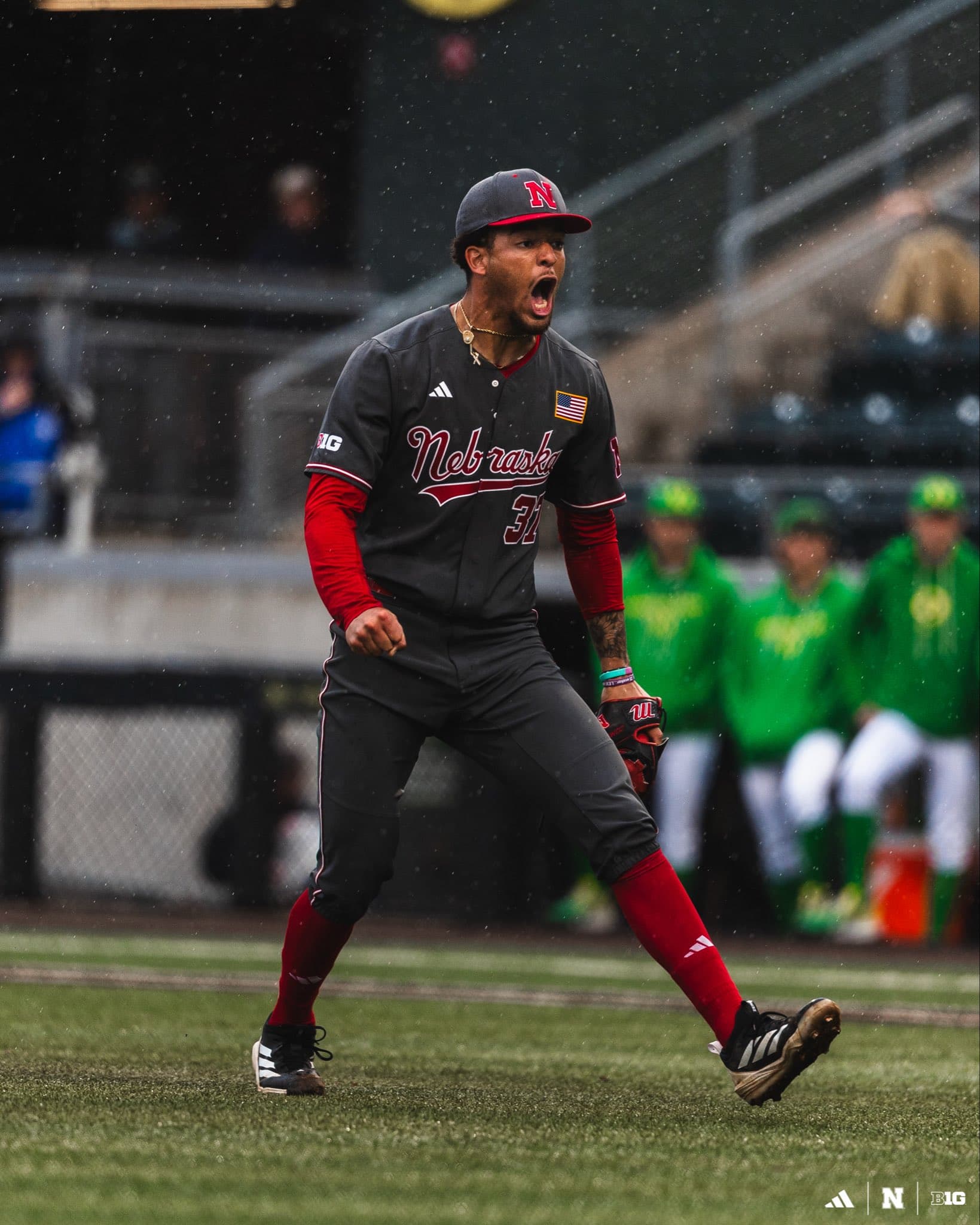 Huskers Even Series with Oregon in Top 25 Showdown