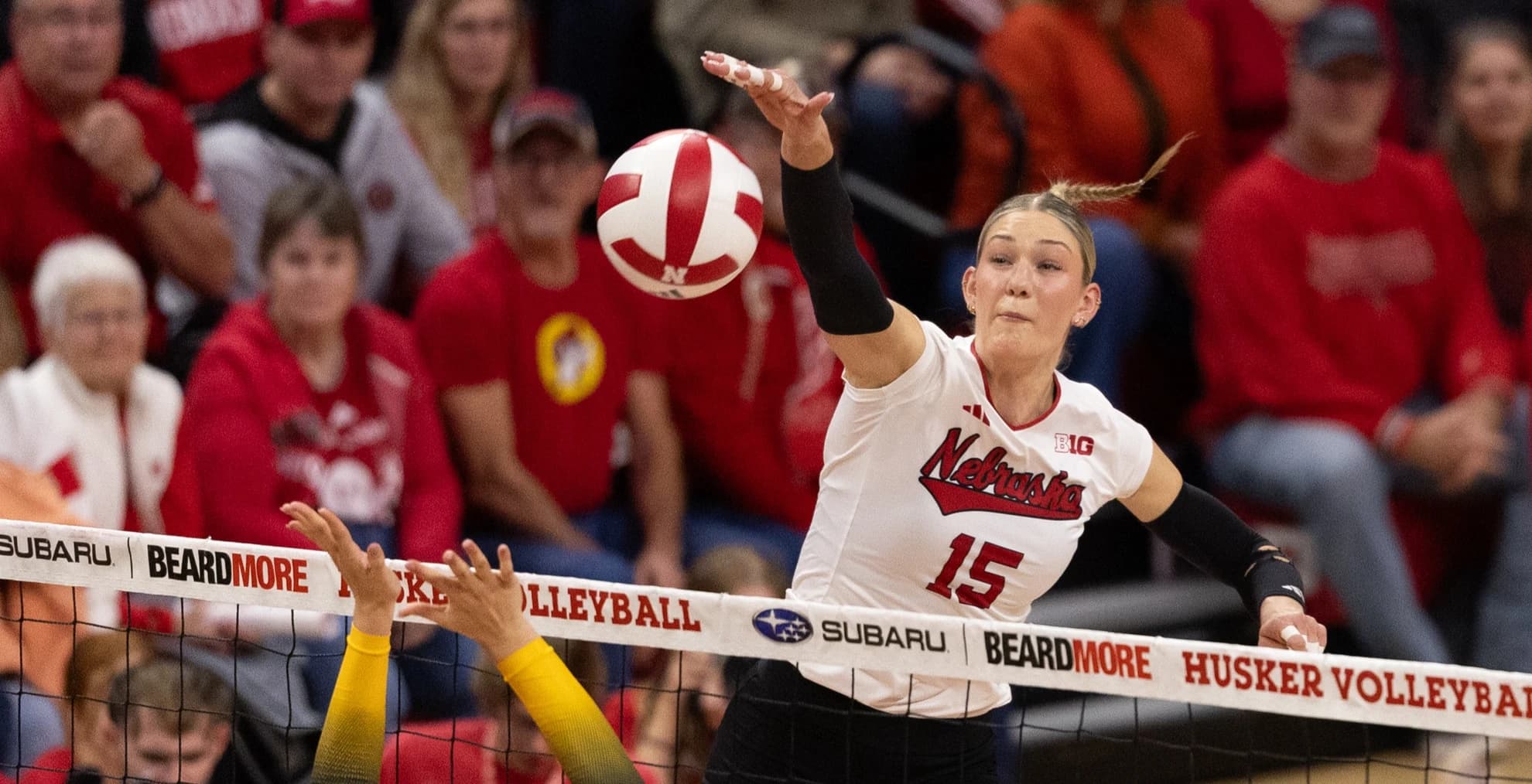 In First Match of the Spring, Huskers sweep ISU