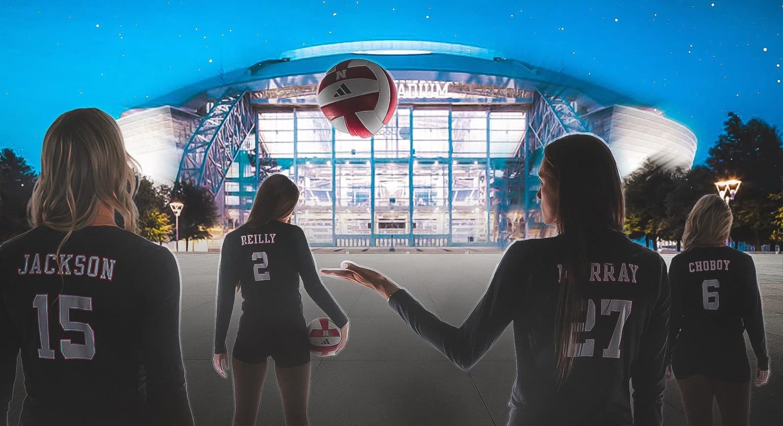 Nebraska Volleyball to Play Spikes Under The Lights