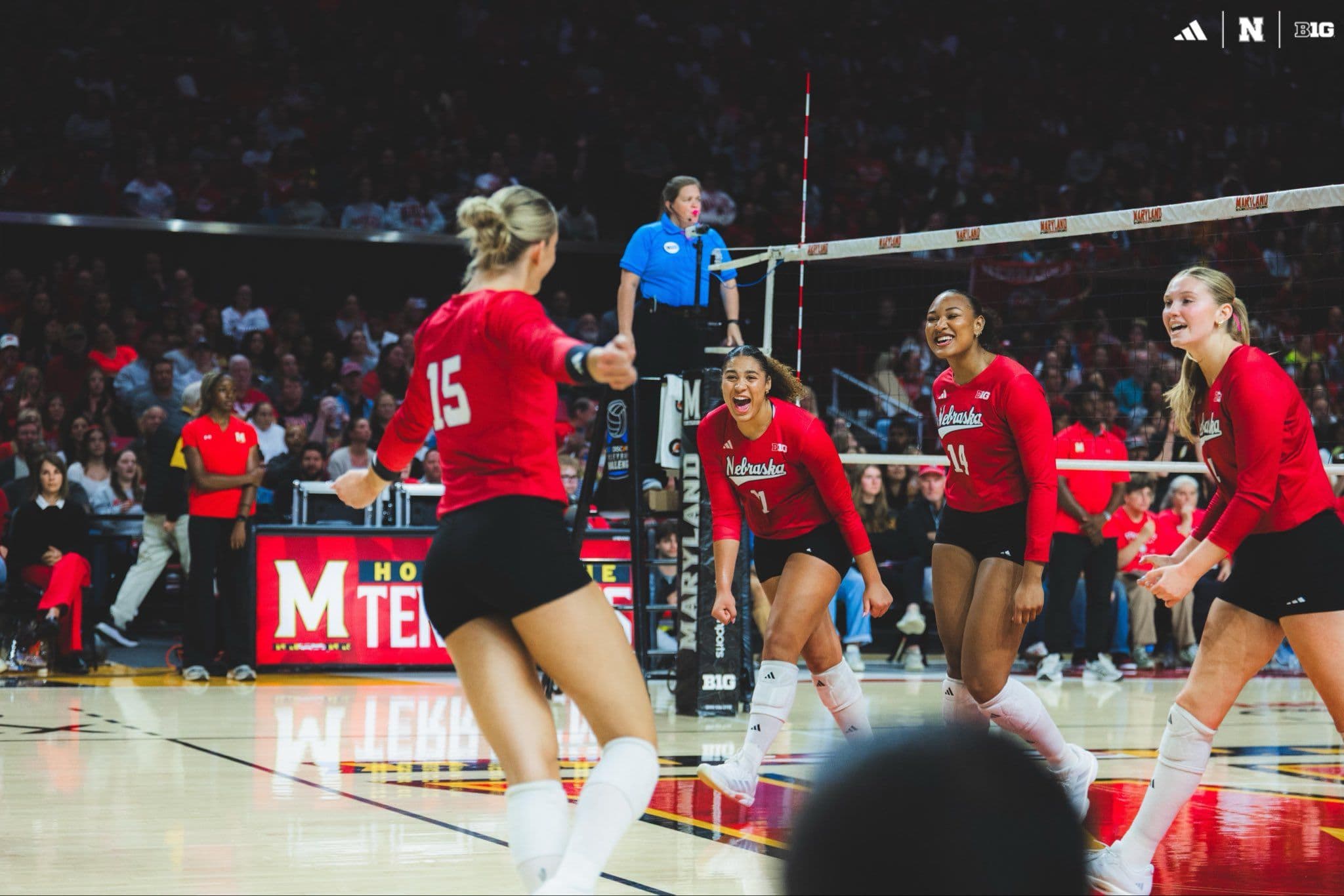 Nebraska Crushes Maryland on the Road