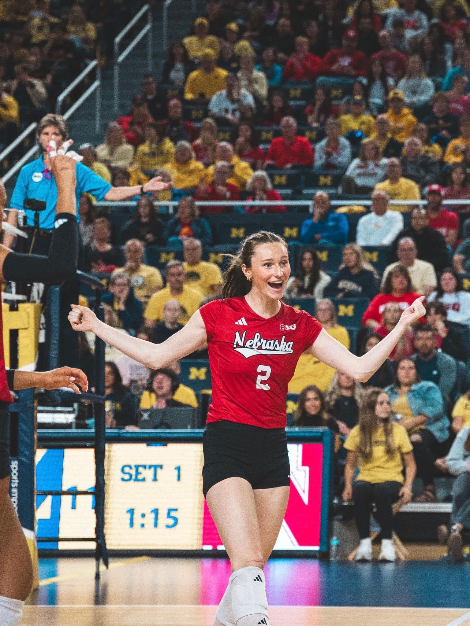 Nebraska Rallies Past Michigan in Four, Sets New Record
