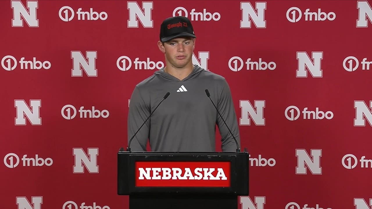 Nebraska Football Week One Media Availability | September 1, 2026